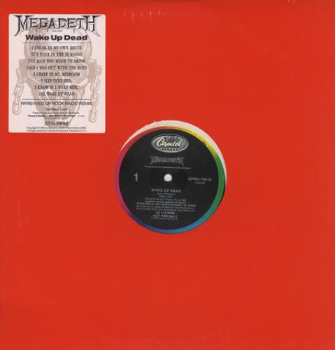 Megadeth Wake Up Dead US Promo 12